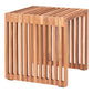 Pego Side Table - Table d'appoint en bois de teck, nature, 4x4x4 cm