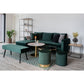 Bolzano Coffee Table - Table basse, plateau aspect marbre, blanc, base aspect laiton ø7x45cm