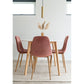Vojens Dining Table - Table à manger, blanc et naturel ø15x75 cm