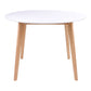 Vojens Dining Table - Table à manger, blanc et naturel ø15x75 cm