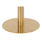 Bolzano Dining Table - Table à manger, plateau aspect marbre, blanc, base aspect laiton ø11x75cm