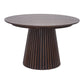 Osaka Dining Table - Table à manger, placage chêne, fumé, incl. deux plaques d'extension ø12x12-16-2x75 cm