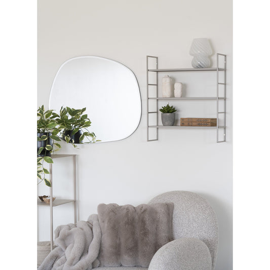 Beja Shelves - Shelves, steel, cool grey, 3 shelves 48x17x55 cm