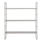 Beja Shelves - Shelves, steel, cool grey, 3 shelves 48x17x55 cm