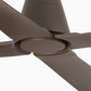 VENTILATEUR DE PLAFOND TYPHOON MARRON ET NOYER (IP44) - M Ø127CM