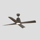 VENTILATEUR DE PLAFOND TYPHOON MARRON ET NOYER (IP44) - M Ø127CM
