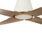 VENTILATEUR DE PLAFOND TYPHOON BLANC ET BOIS D'ÉRABLE (IP44) - M Ø127CM