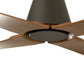 VENTILATEUR DE PLAFOND TYPHOON MARRON ET BOIS D'ÉRABLE (IP44) - M Ø127CM