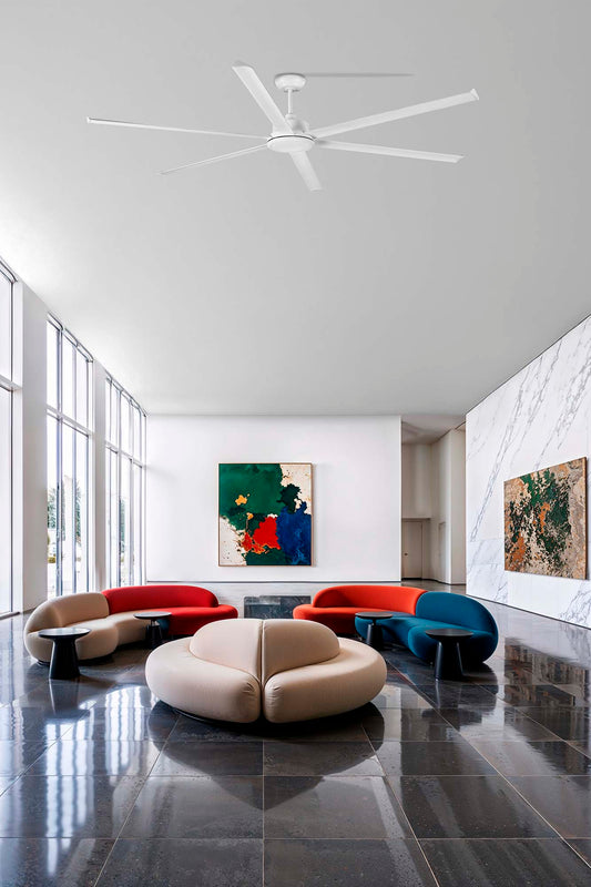 VENTILATEUR DE PLAFOND ROTTERDAM BLANC - XXL Ø 3000 cm