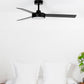 VENTILATEUR DE PLAFOND BARTH NOIR - L Ø132 cm