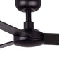 VENTILATEUR DE PLAFOND RUDDER NOIR ET NOYER - S Ø1060 cm