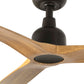 VENTILATEUR DE PLAFOND OUTWOOD MARRON FONCÉ ET BOIS DE CHÊNE (IP44) - L Ø150 cm