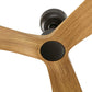 VENTILATEUR DE PLAFOND OUTWOOD MARRON FONCÉ ET BOIS DE CHÊNE (IP44) - L Ø150 cm