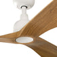 VENTILATEUR DE PLAFOND OUTWOOD BLANC ET BOIS DE CHÊNE (IP44) - L Ø150 cm