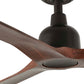 VENTILATEUR DE PLAFOND OUTWOOD MARRON FONCÉ ET NOYER (IP44) - L Ø150 cm