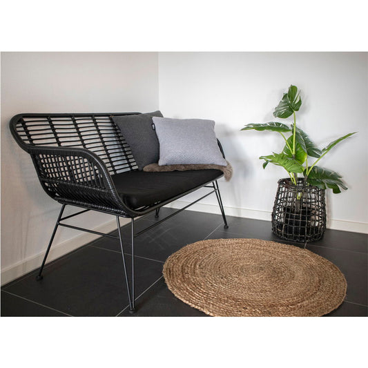 Tapis Bombay - Tapis, jute tressé, nature ø9 cm