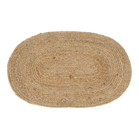 Paillasson Bombay - Paillasson en jute tressé, naturel, ovale 5x8 cm