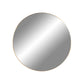 Jersey Mirror - Miroir, acier, aspect laiton, ø6 cm