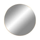 Jersey Mirror - Miroir, acier, aspect laiton, ø8 cm