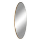 Jersey Mirror - Miroir, acier, aspect laiton, ø1 cm