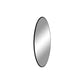 Jersey Mirror - Miroir, acier, noir, ø4 cm