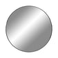 Jersey Mirror - Miroir, acier, noir, ø8 cm