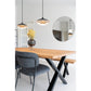 Jersey Mirror - Miroir, acier, noir, ø1 cm