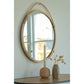 Malo Mirror - Miroir avec bord en rotin, naturel, rond, ø5 cm