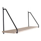 Arnhem Shelf - Etagère, étagère en bois naturel, cadre noir 65x17 cm