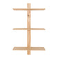 Almelo Shelf - Etagère murale, 3 étagères en bois naturel 5x15x83 cm