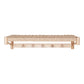 Abano Hat Shelf - Etagère à chapeaux, bois de peuplier, étagère tresse nature 78x31 cm