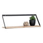 Basel Shelf - Etagère murale, acier, pinède 55x14x18 cm