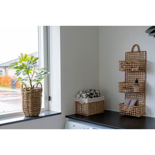 Etagère murale Sines - Etagère murale, papier, naturel, 25x15x7 cm