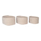 Cadima Baskets - Paniers, coton, beige, lot de 3