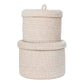 Sebal Baskets - Paniers, coton, beige, lot de 2