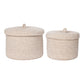 Sebal Baskets - Paniers, coton, beige, lot de 2