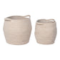 Lamas Baskets - Paniers, coton, beige, lot de 2