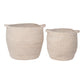 Lamas Baskets - Paniers, coton, beige, lot de 2