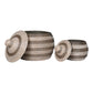 Ipoh Baskets - Paniers, jonc de mer, naturel/blanc/noir, lot de 2