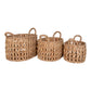 Paniers Balerma - Paniers, jacinthe d'eau, naturel, lot de 3