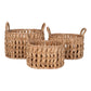 Paniers Balerma - Paniers, jacinthe d'eau, naturel, lot de 3