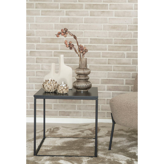 Vase - Vase, verre soufflé bouche, fumé, ø15x25 cm
