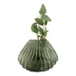 Vase - Vase, verre soufflé bouche, vert, 29x11,5x22 cm