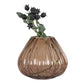 Vase - Vase, verre soufflé bouche, marron, ø2x16 cm