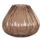 Vase - Vase, verre soufflé bouche, marron, ø2x16 cm
