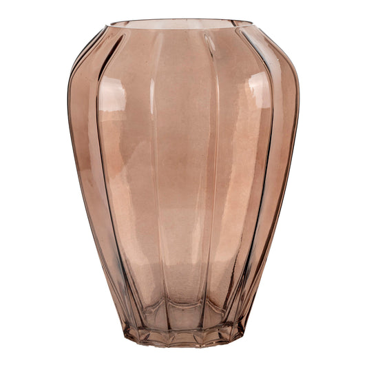 Vase - Vase, verre, marron, ø22x29 cm