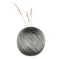 Vase - Vase, verre soufflé bouche, gris, ø2x19 cm
