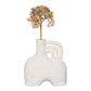 Vase - Vase, céramique, beige, 18,5x8x19,5 cm