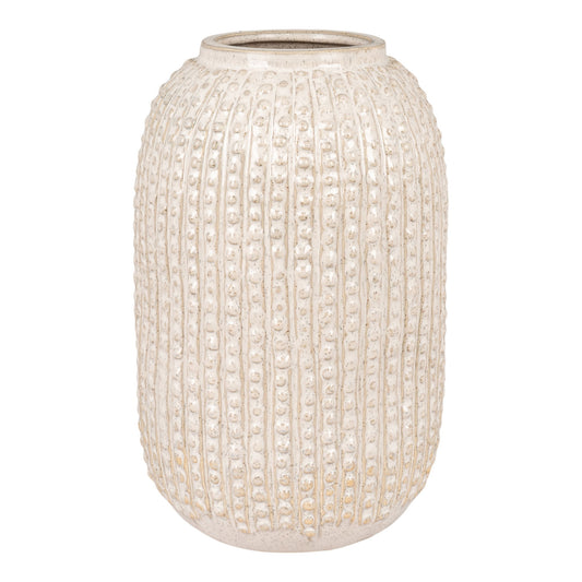 Vase - Vase, céramique, beige, ø16x25,5 cm