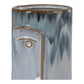 Vase - Vase, céramique, bleu, ø9x17 cm